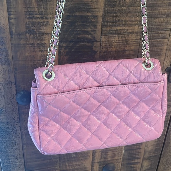 Michael Kors Leather Sloan Chain Shoulder Dusty Rose - Picture 2 of 13